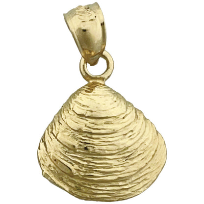 14K Gold Muschel-Charm (Marine Weichtier)