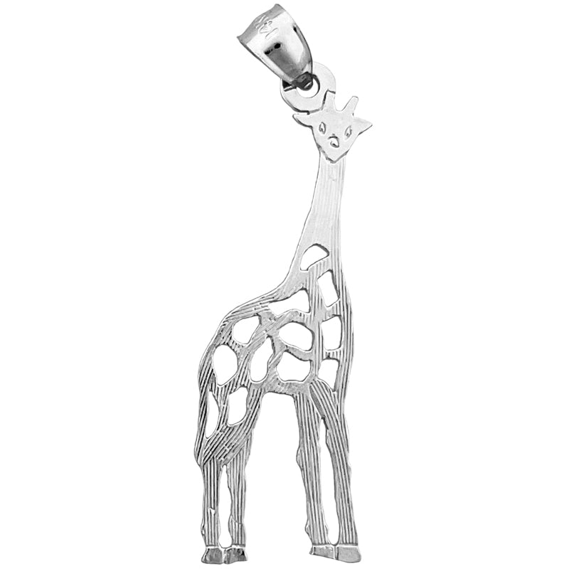 585 Gold 35-mm-Ausschnitt-Giraffen-Anhänger