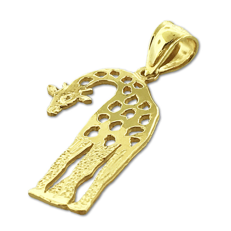 14K Gold Anhänger Giraffe mit Ausschnitten