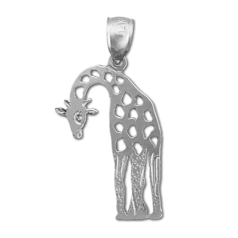 14K Gold Anhänger Giraffe mit Ausschnitten