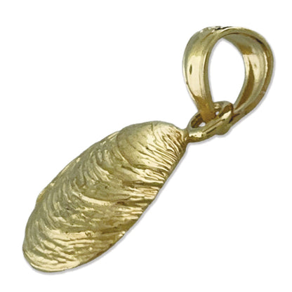 14K Gold Muschel-Charm (Marine Weichtier)