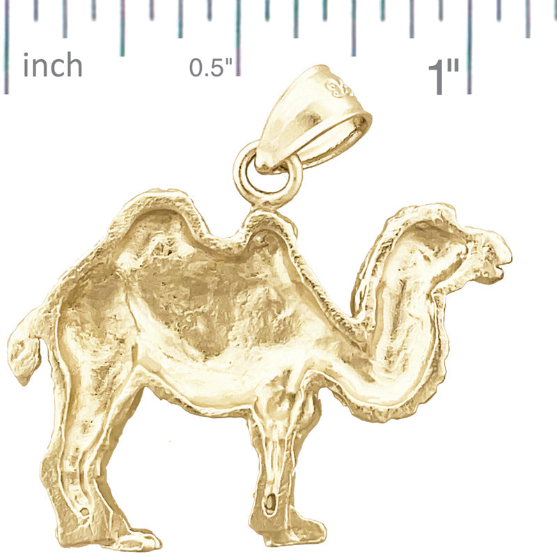 14K Gold Anhänger Baktrisches Kamel