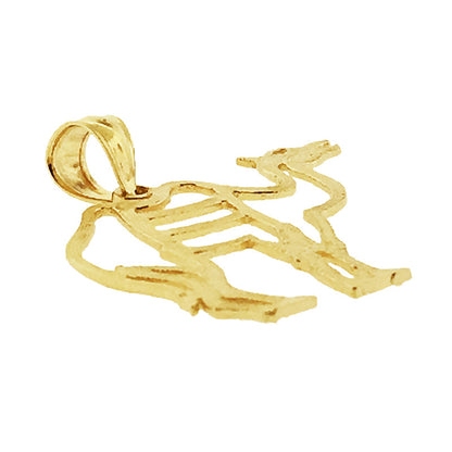 14K Gold Anhänger „Kamel" mit Cut-Out