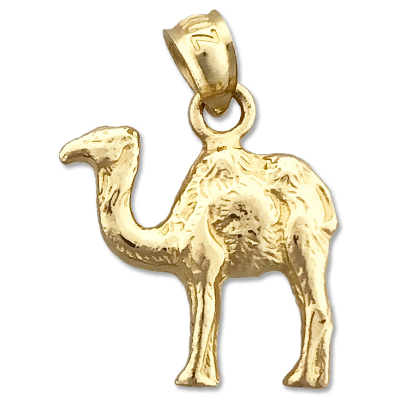 14K Gold 3D-Kamel-Charm