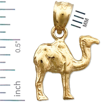 14K Gold 3D-Kamel-Charm