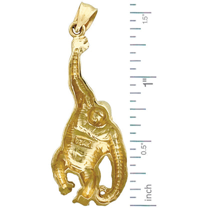 14K Gold Anhänger mit Affe