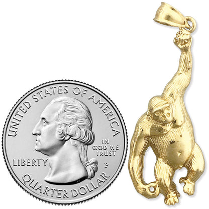 14K Gold Anhänger mit Affe
