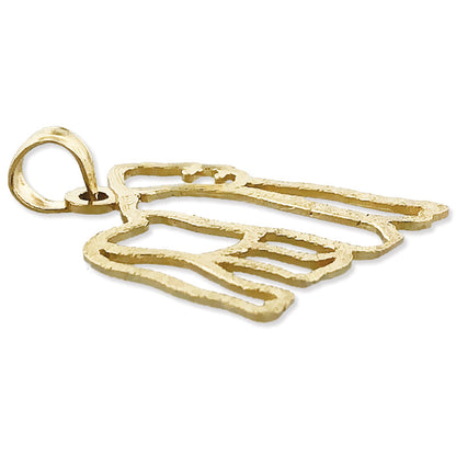 14K Gold Anhänger „Gorilla" mit Durchbrucharbeit