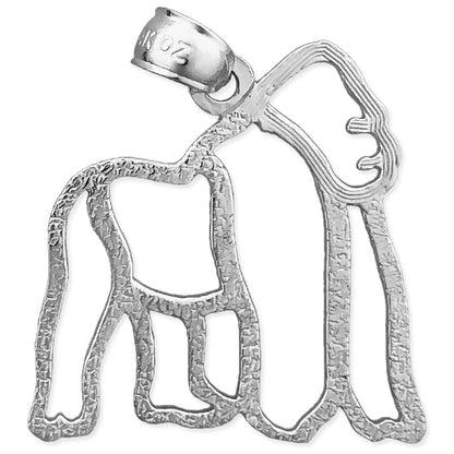 14K Gold Anhänger „Gorilla" mit Durchbrucharbeit