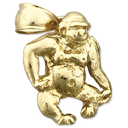 14K Gold Charm "Gorilla