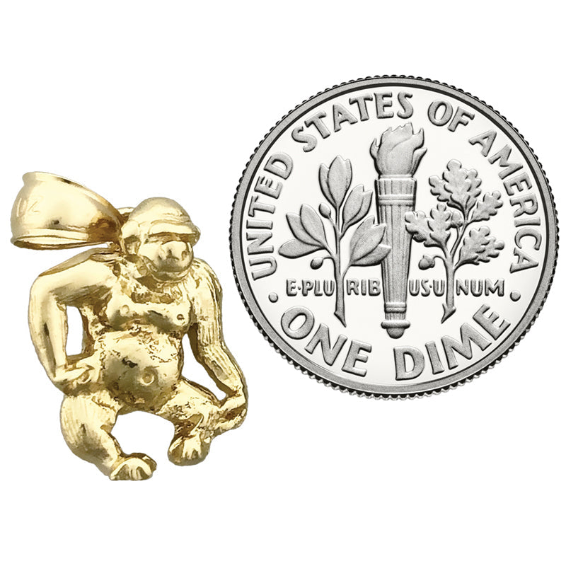 14K Gold Charm "Gorilla