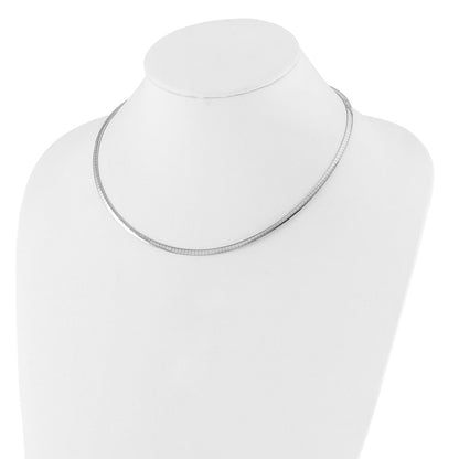 14K Bicolor 3mm Wendbar Omega Halskette