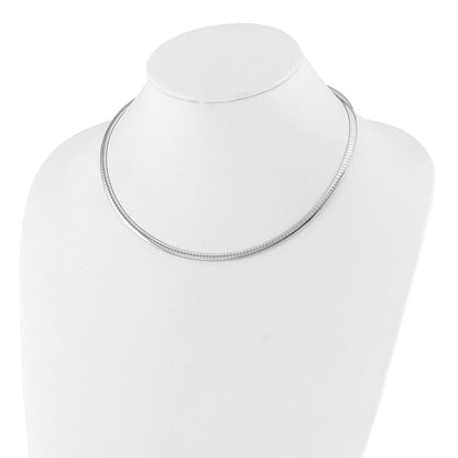 14K Bicolor 4mm Wendbar Omega Halskette