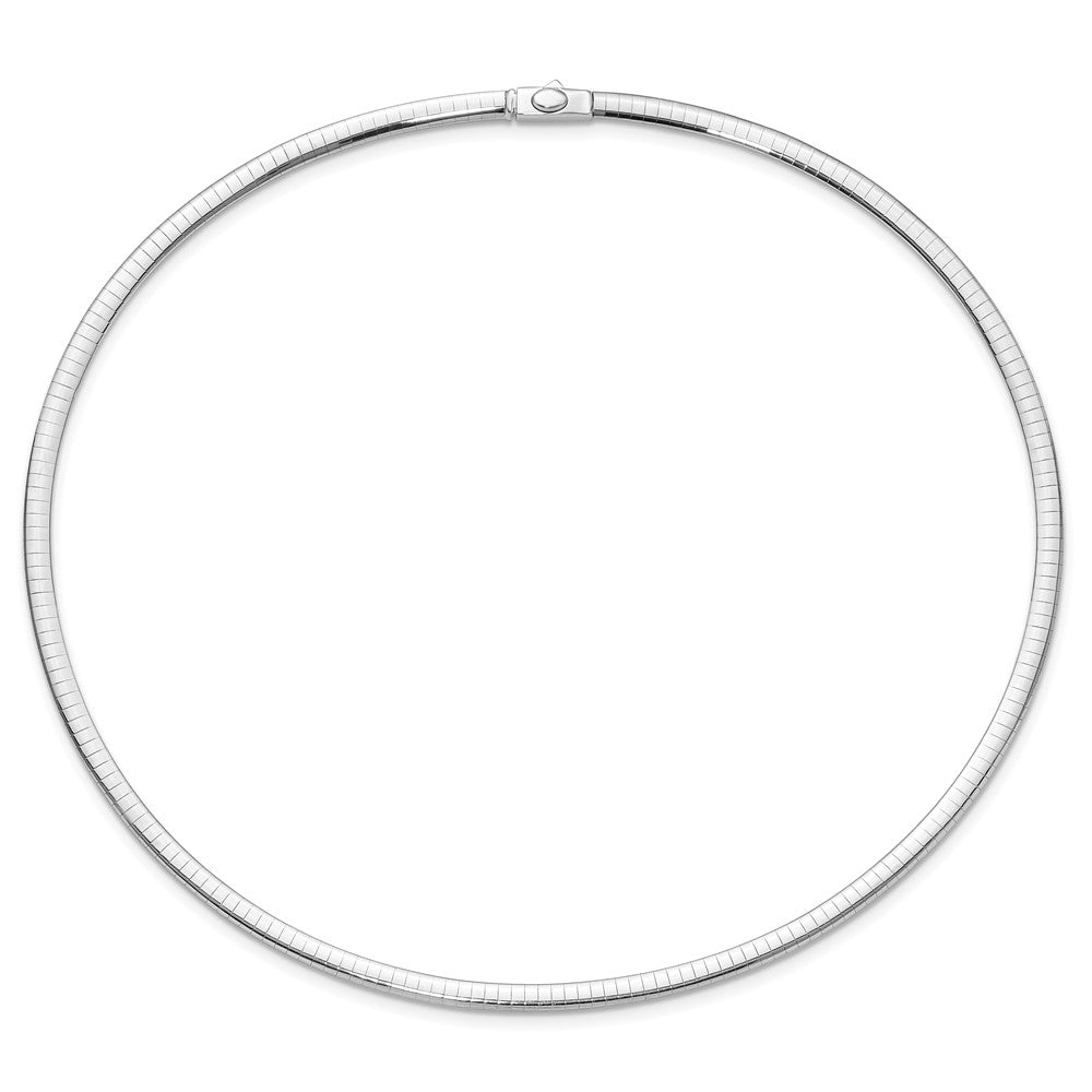 14K Bicolor 4mm Wendbar Omega Halskette
