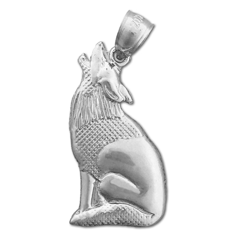 14K Gold Anhänger „Heulender Kojote