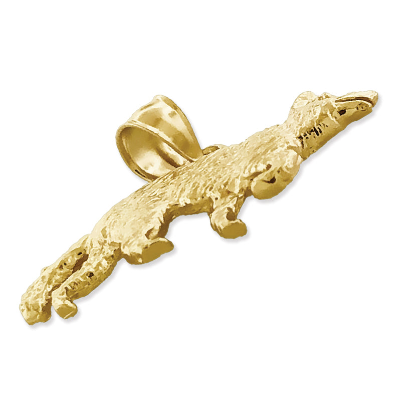 14K Gold Coyote-Anhänger