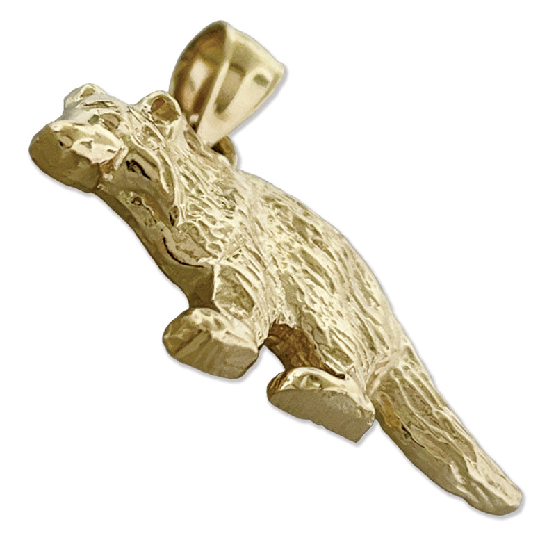 14K Gold Anhänger Waschbär