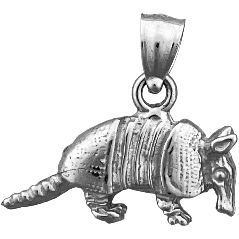 14K Gold 3D-Gürteltier-Charm
