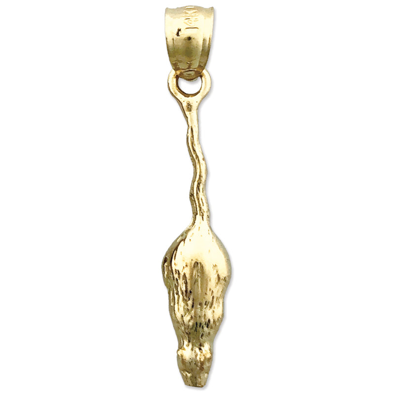 14K Gold 25MM Mäuse-Anhänger