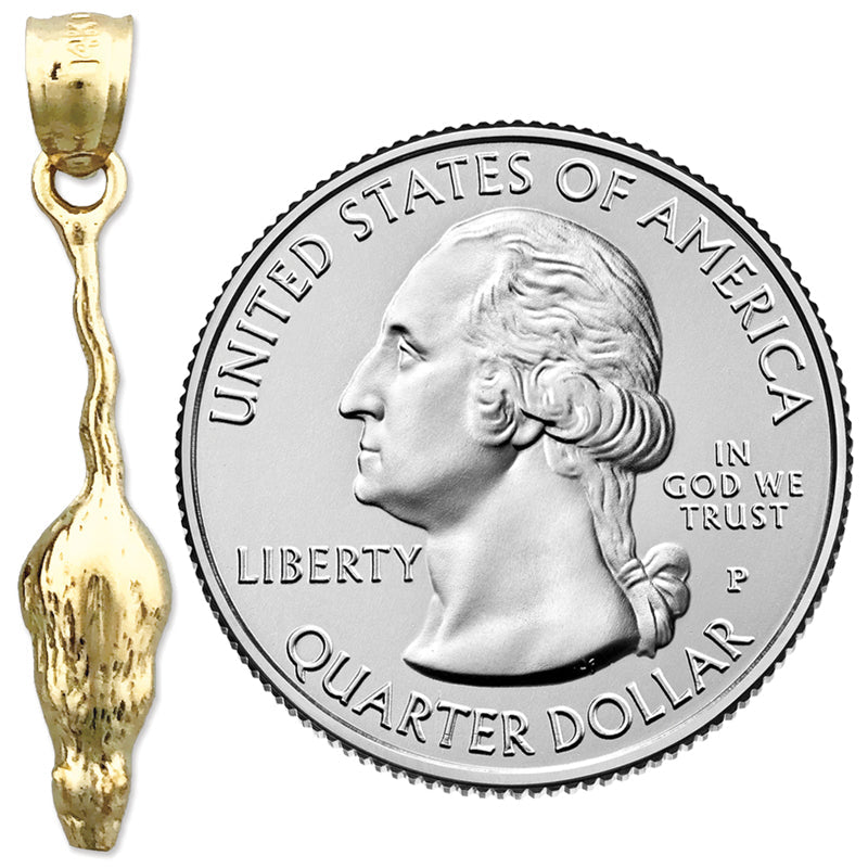 14K Gold 25MM Mäuse-Anhänger