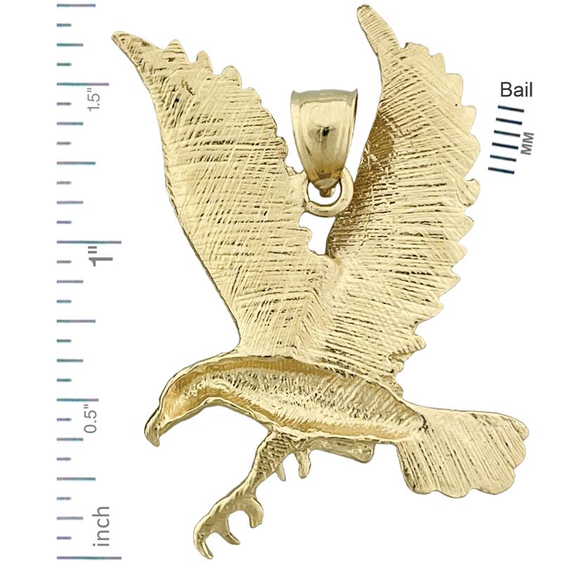 14K Gold Anhänger Fliegender Adler
