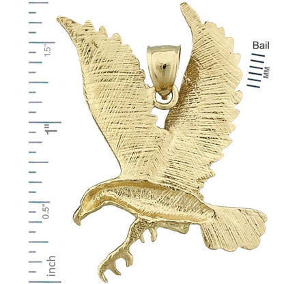 14K Gold Anhänger Fliegender Adler
