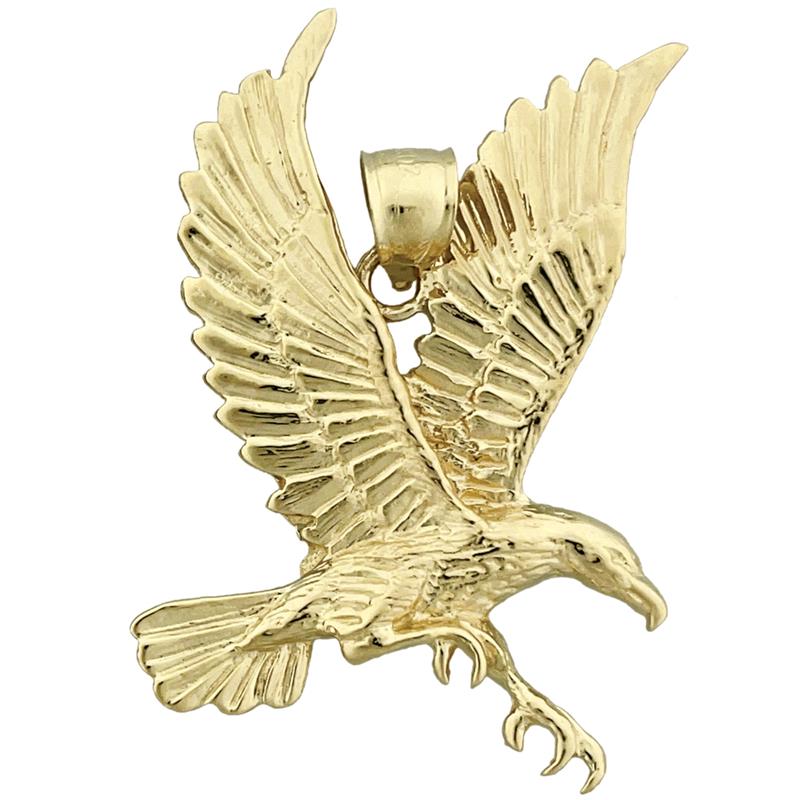14K Gold Anhänger Fliegender Adler