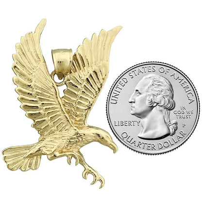 14K Gold Anhänger Fliegender Adler