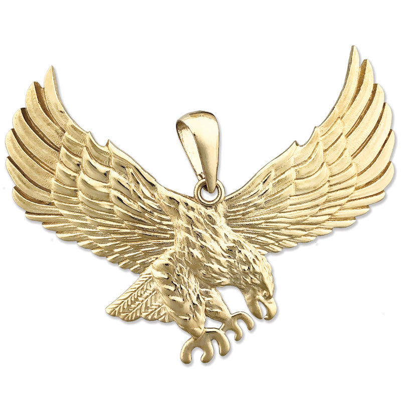 14K Gold Anhänger „Angreifender Adler“