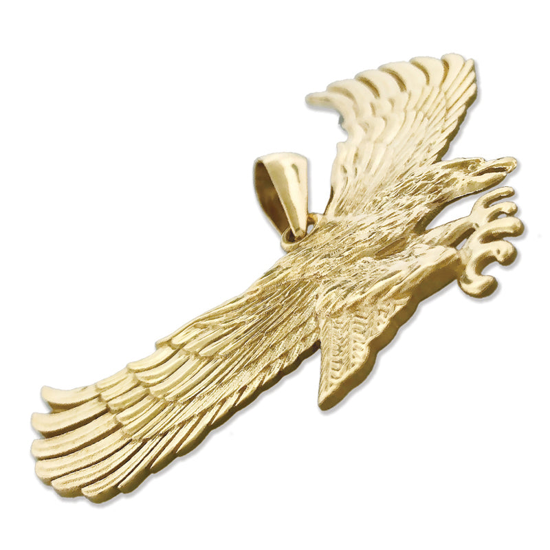 14K Gold Anhänger „Angreifender Adler“