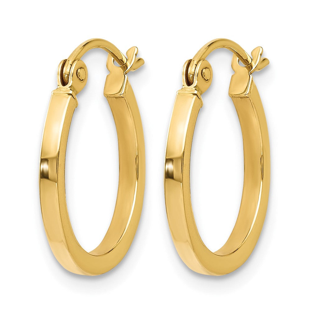 14K Gelbgold Poliert Creolen