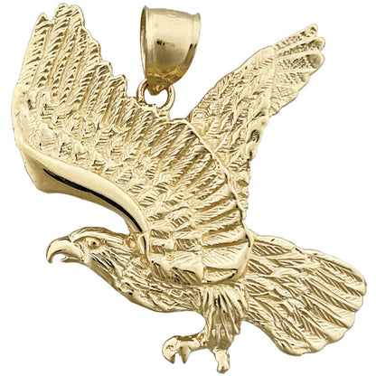 14K Gold 38MM Fliegender-Adler-Anhänger