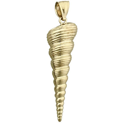 585 Gold 40 mm Kegelschnecken-Seeschale-Anhänger