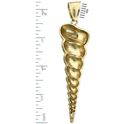 585 Gold 40 mm Kegelschnecken-Seeschale-Anhänger