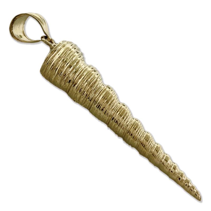 585 Gold 40 mm Kegelschnecken-Seeschale-Anhänger