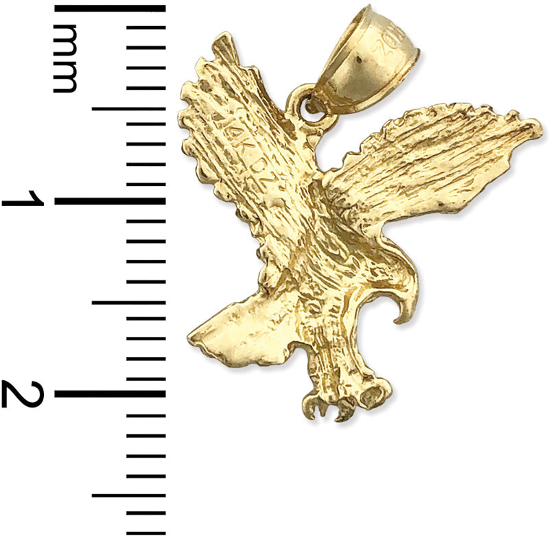 14K Gold Anhänger Jagdadler