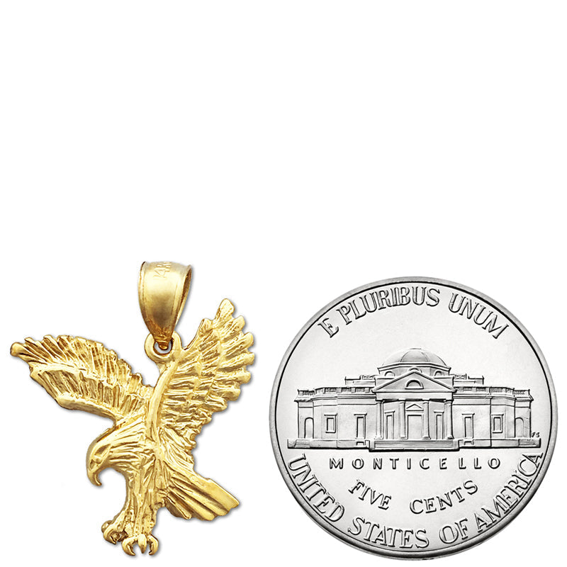 14K Gold Anhänger Jagdadler