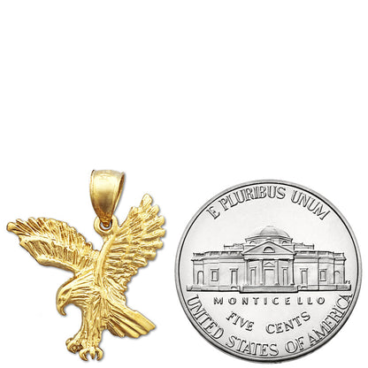 14K Gold Anhänger Jagdadler