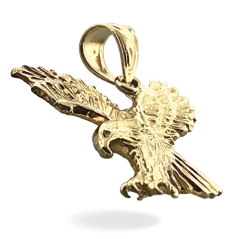 14K Gold Anhänger Jagdadler