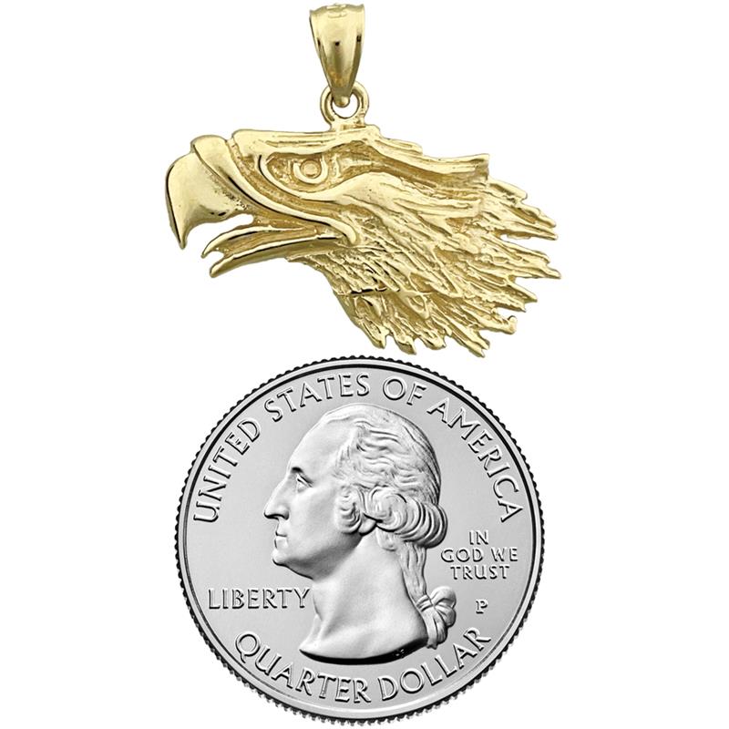 14K Gold Anhänger „Goldadlerkopf“