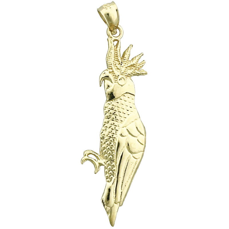 14K Gold Kakadu-Anhänger