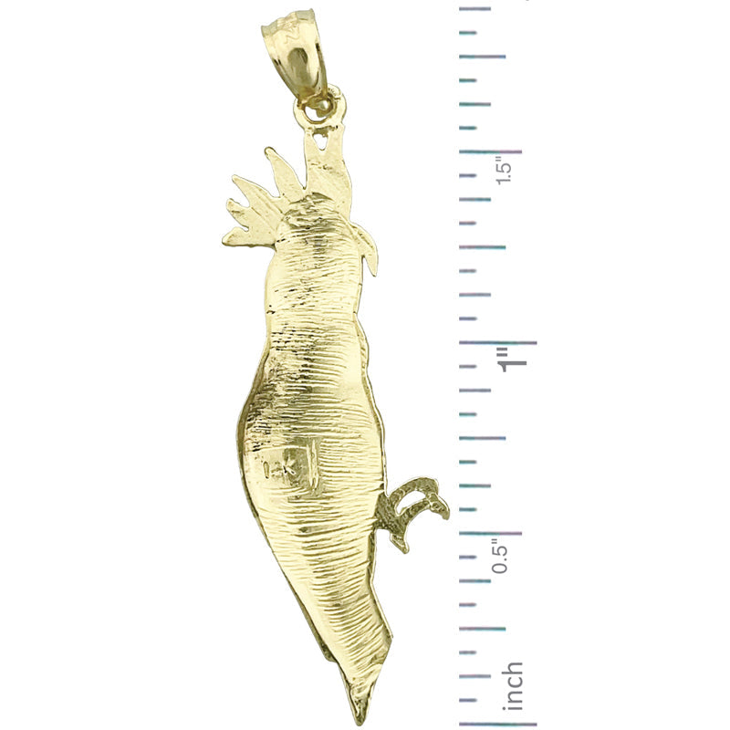 14K Gold Kakadu-Anhänger