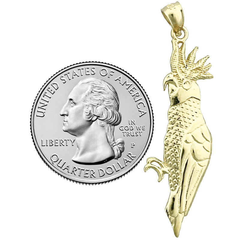 14K Gold Kakadu-Anhänger