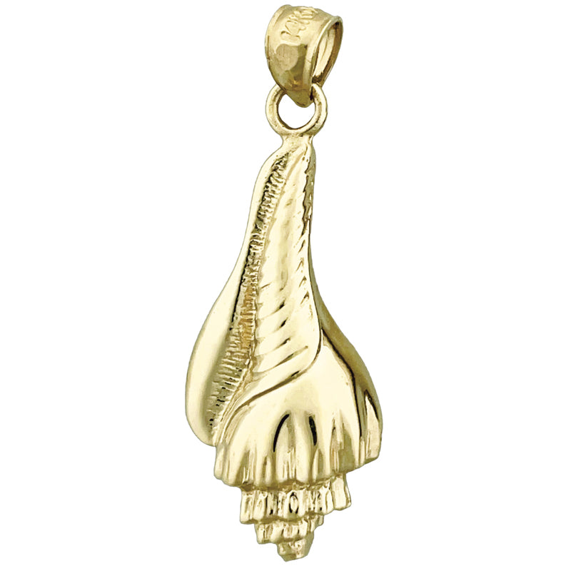 14K Gold Wellhornschnecken-Muschel-Anhänger