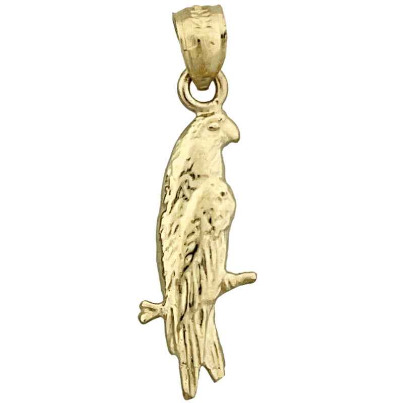 14K Gold Parrot-Charm** Ausführlicher: **Papageien-Charm aus 14K Gold