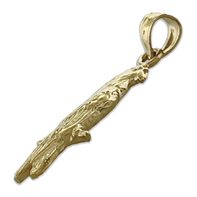 14K Gold Parrot-Charm** Ausführlicher: **Papageien-Charm aus 14K Gold