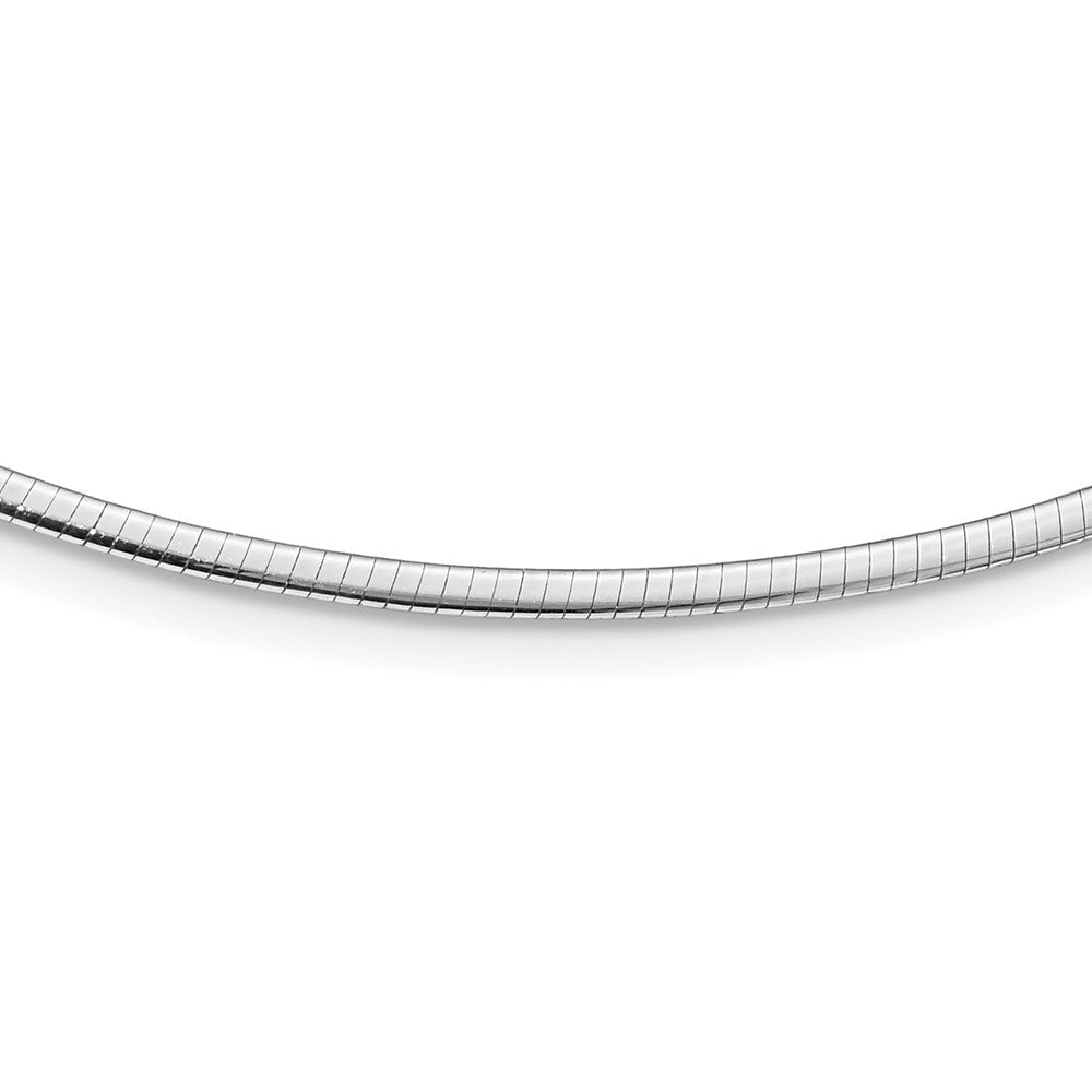 14K Bicolor 2mm Wendbar Adj. Kette Omega Halskette