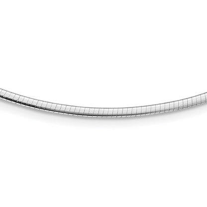 14K Bicolor 2mm Wendbar Adj. Kette Omega Halskette