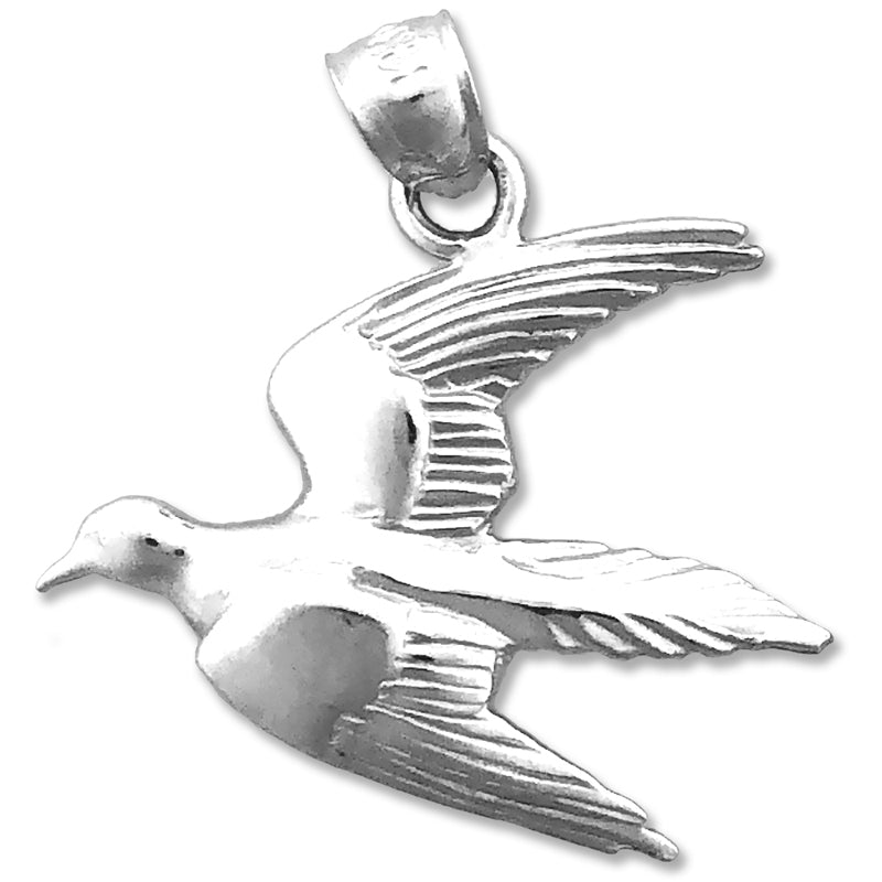 14K Gold Anhänger „Fliegende Taube“