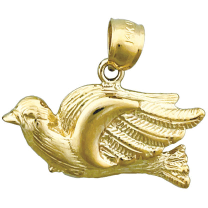 14K Gold Anhänger Taube